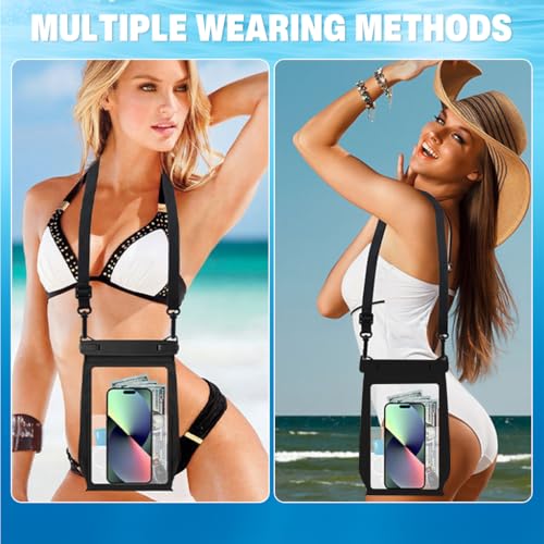 ZORBES® 8.2'' Large Waterproof Phone Bag IPX8 Diving Phone Bag Transparent TPU Screen Touch Phone Holder for Photography Beach Phone Sling Bag Accessories Bag with Removable Shoulder Strap ZORBES® 8.2'' Large Waterproof Phone Bag IPX8 Diving Phone Bag Transparent TPU Screen Touch Phone Holder for Photography Beach Phone Sling Bag Accessories Bag with Removable Shoulder Strap